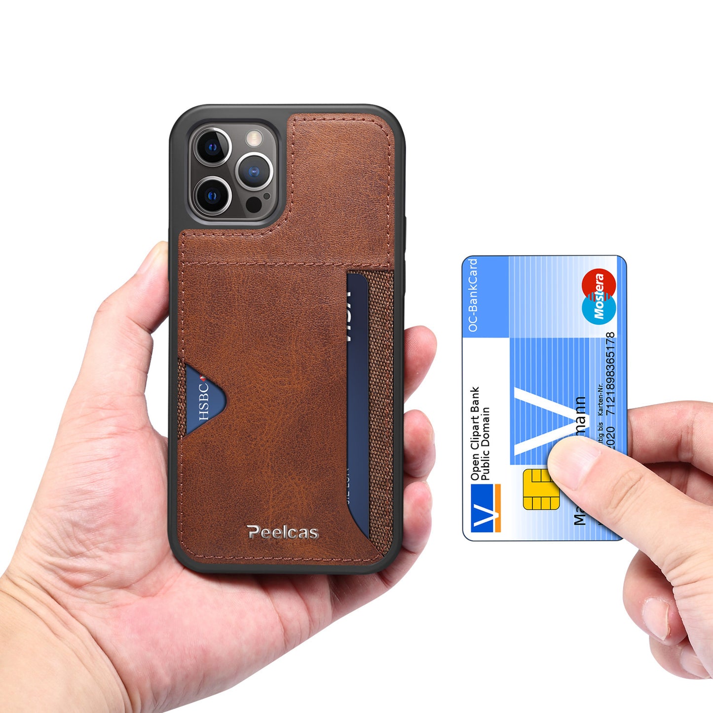 Nova-Drop Business Back Leather Card Phone Case Iphone 11 -13 series