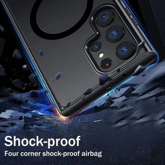 Nova-Drop Magnetic Semi-Transparent/Tinted Phone Case for S22,S23&S24 Series