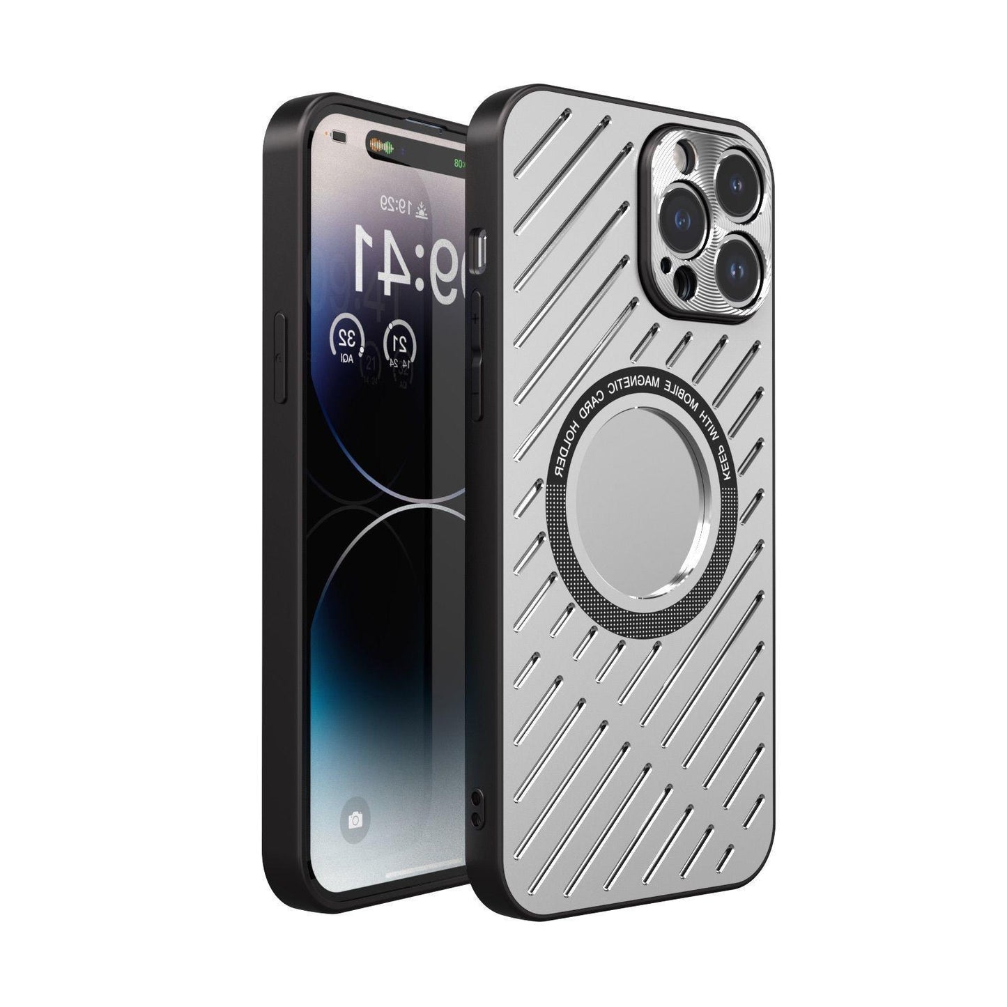 Nova-Drop Magnetic Metal Breathable Phone Case